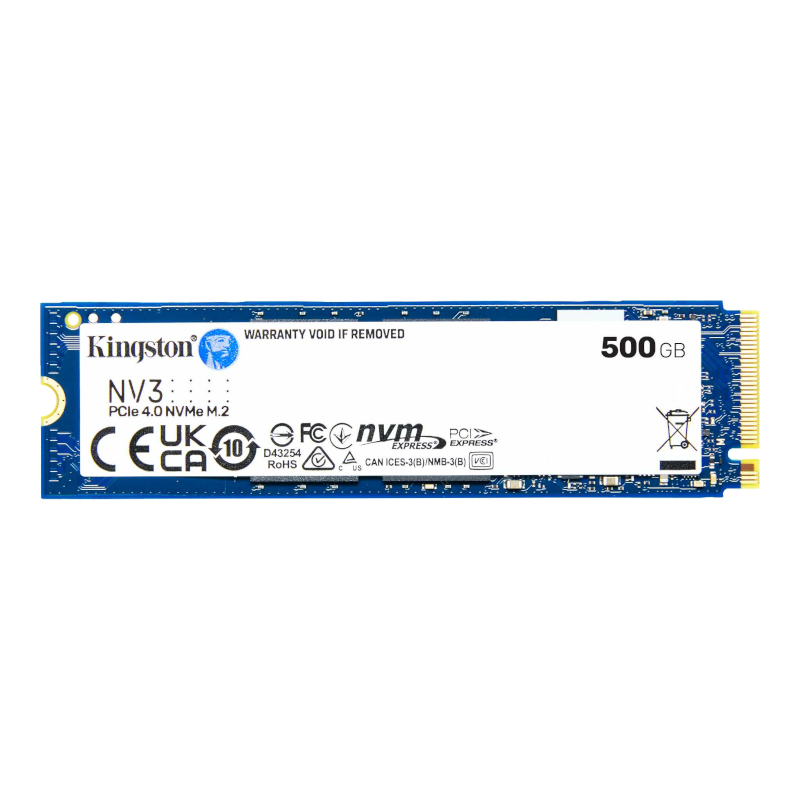 Накопичувач SSD Kingston M.2 2280 500GB NV3 PCIe 4.0 NVMe (SNV3S/500G)